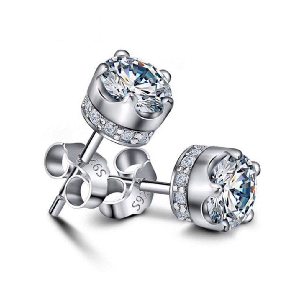 CLEAR CRYSTAL EARRINGS